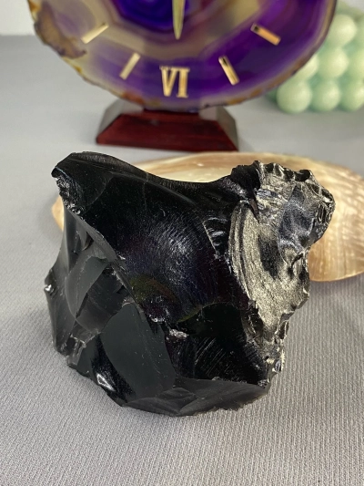 Obsidyen Doğal Taş Ham Parça
