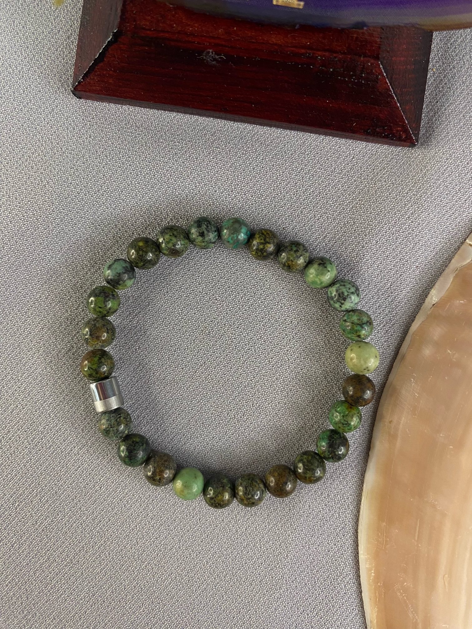 6 mm Firuze Doğal Taş Bileklik Küre Kesim