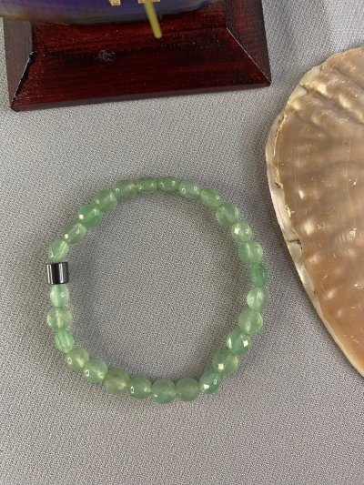 6,5*4,5 mm Aventurin Doğal Taş Bileklik Faset Kesim