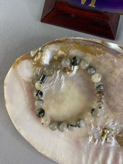 8 mm Beril Doğal Taş Bileklik Küre Kesim