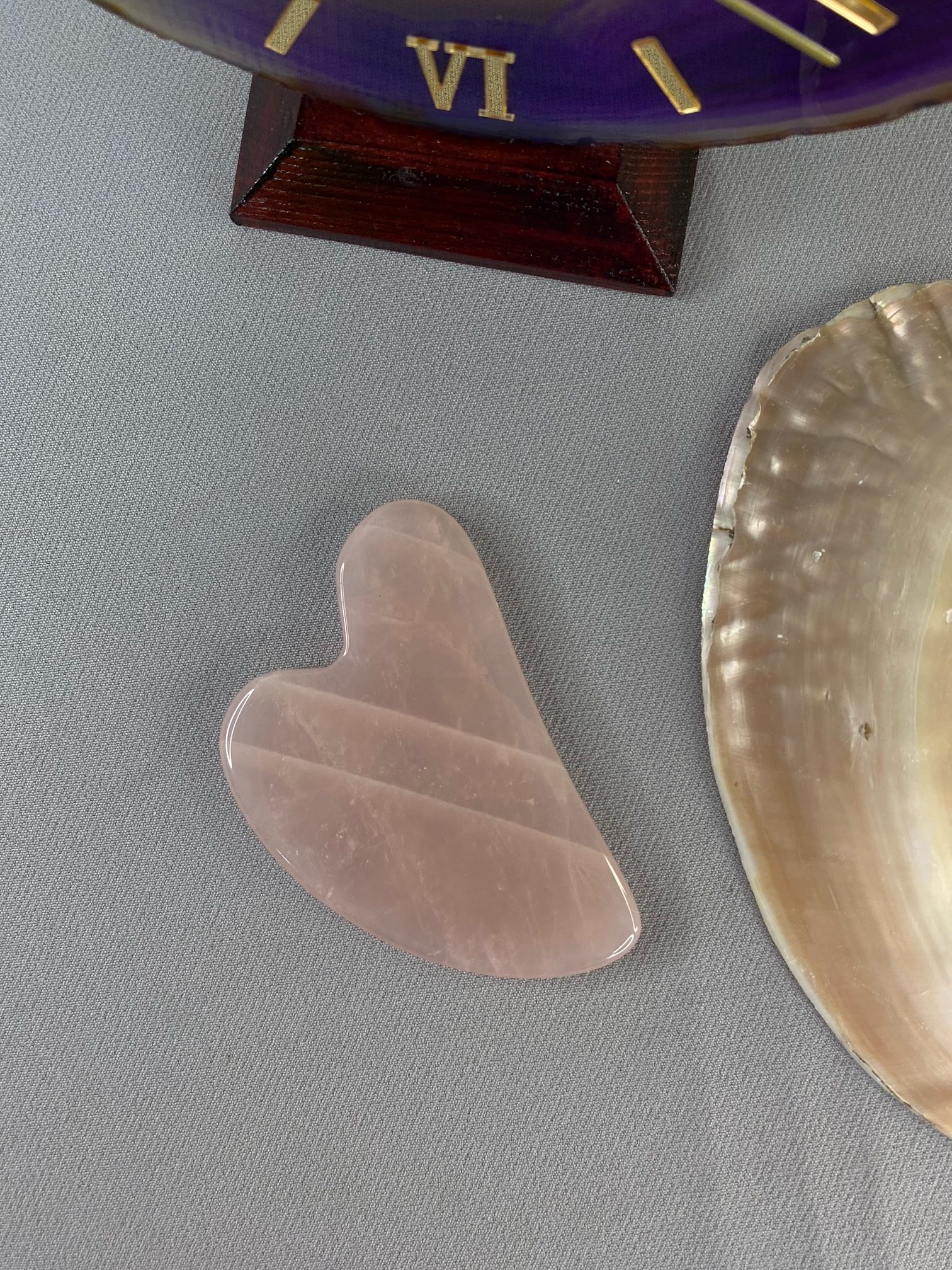Pembe Kuvars Doğal Taş Gua Sha