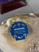 Akuamarin Doğal Taş Oval Kesim Küpe