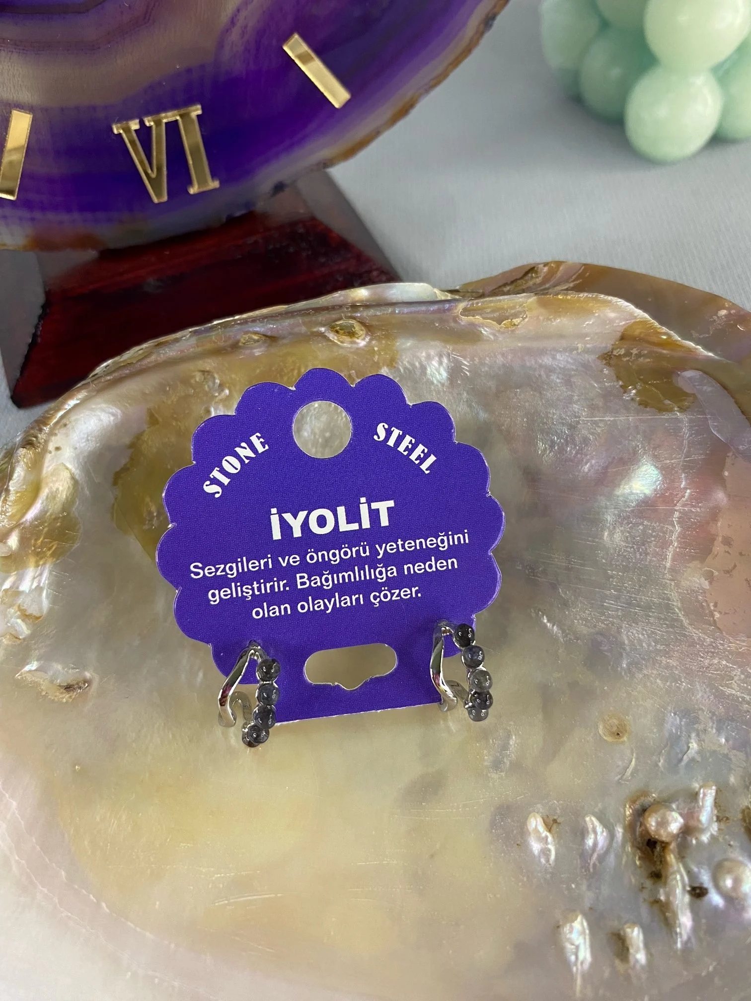 İyolit Doğal Taş Küpe