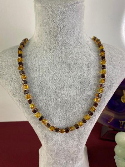 4*4 mm Yetişkin Kehribar Kolye