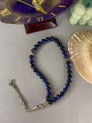 10 mm Koyu Mavi Kaplangözü Doğal Taş Tesbih Küre Kesim