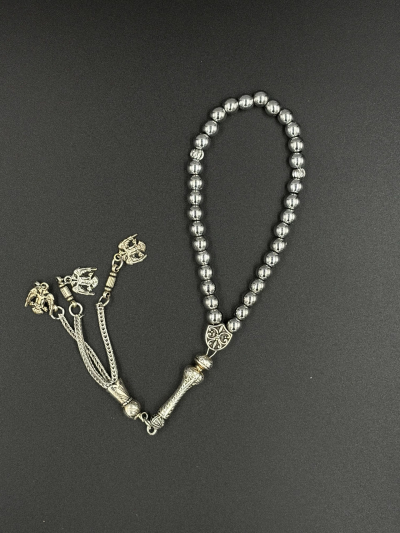 6 mm Hematit Doğal Taş Tesbih Küre Kesim