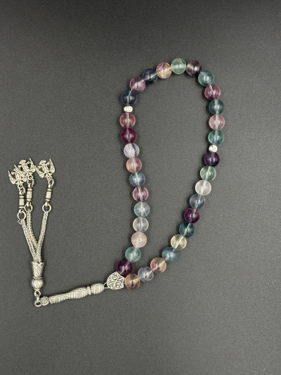 8 mm Florit Doğal Taş Tesbih Küre Kesim