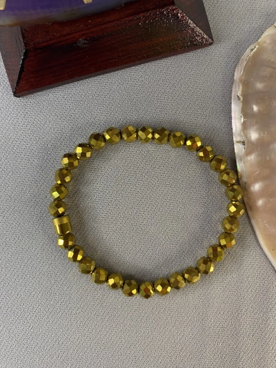 8 mm Hematit Doğal Taş Bleklik Faset Kesim