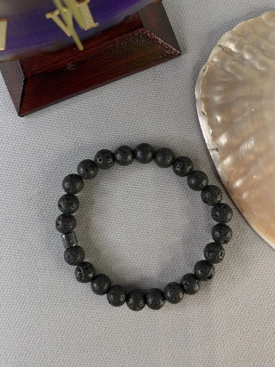 8 mm Lav Taşı Doğal Taş Bileklik Küre Kesim