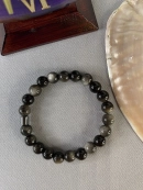 8 mm Obsidyen Doğal Taş Bileklik Küre Kesim