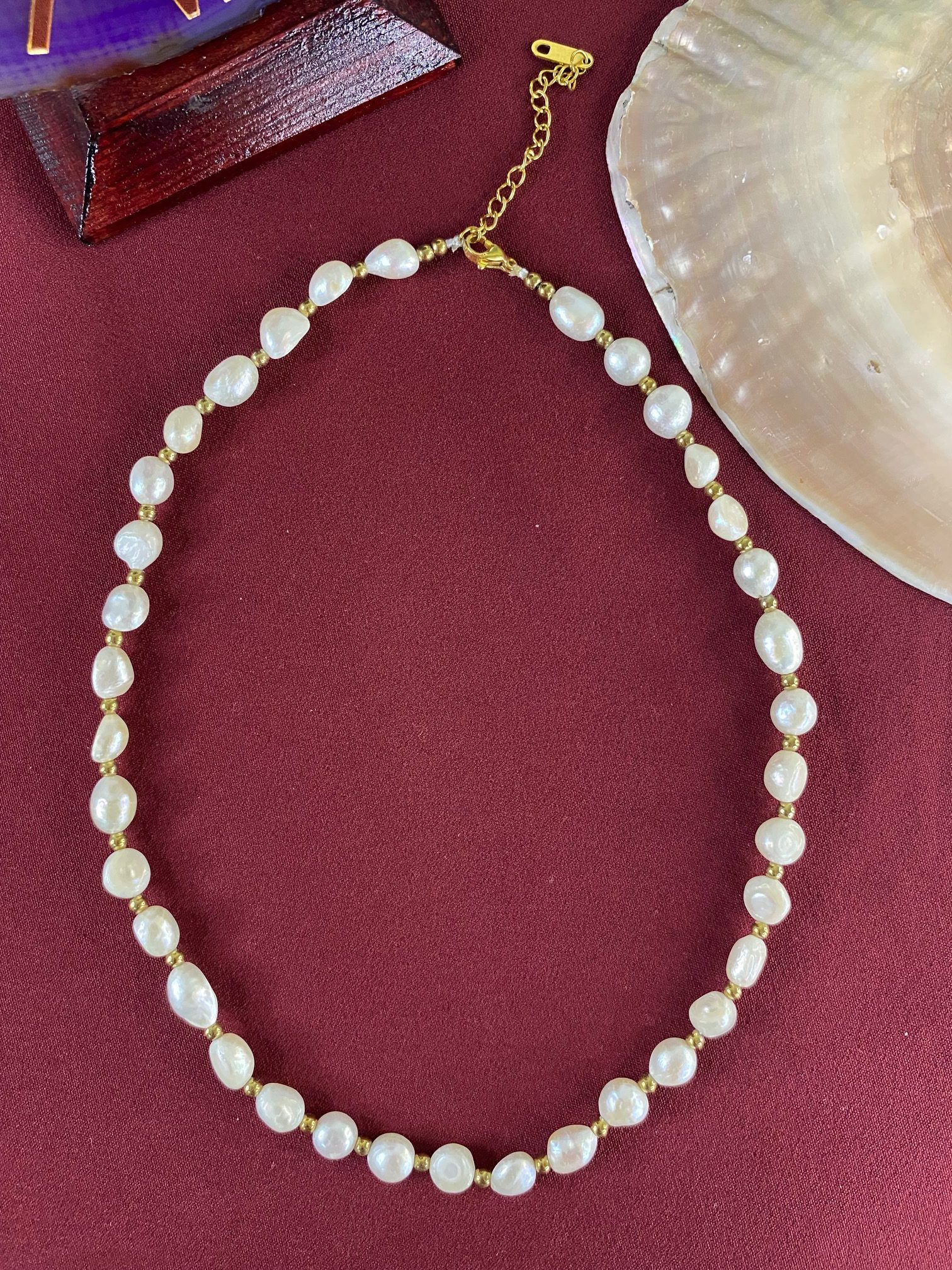 6*8 mm İnci Kolye