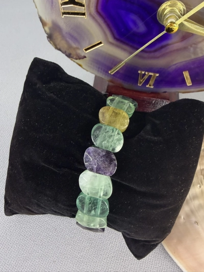 Florit Doğal Taş Rolex Bileklik Faset Kesim 14*5 mm